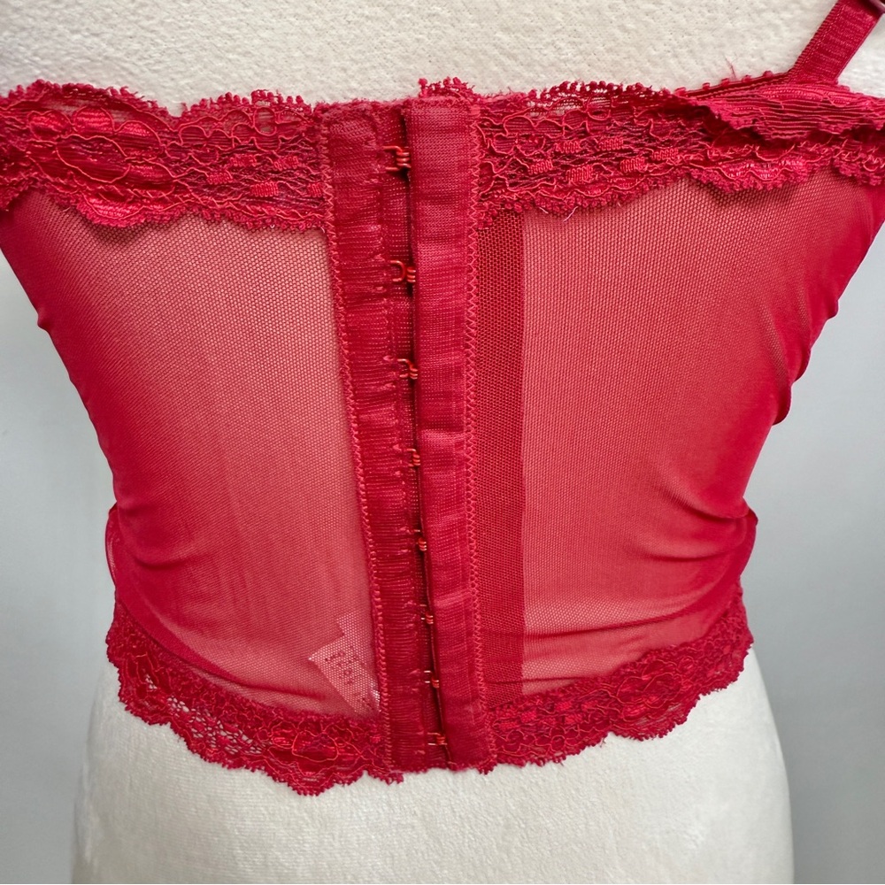 Victoria’s Secret Vintage Dead stock Lace and Velvet Corset Top - Picture 6 of 8
